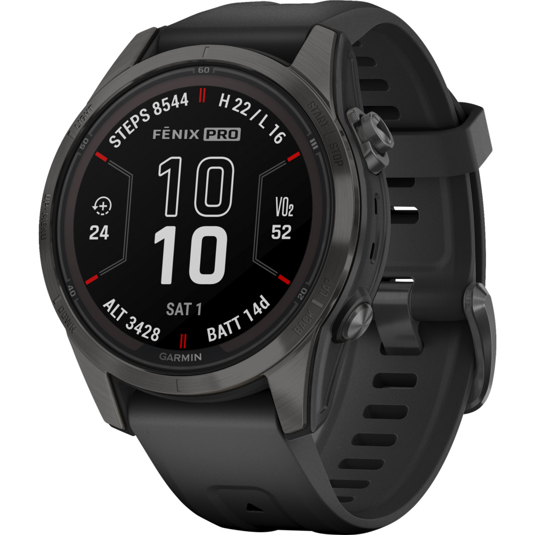 Garmin Fenix S Pro Sapphire Solar Tr Ningsklocka Black K P Online