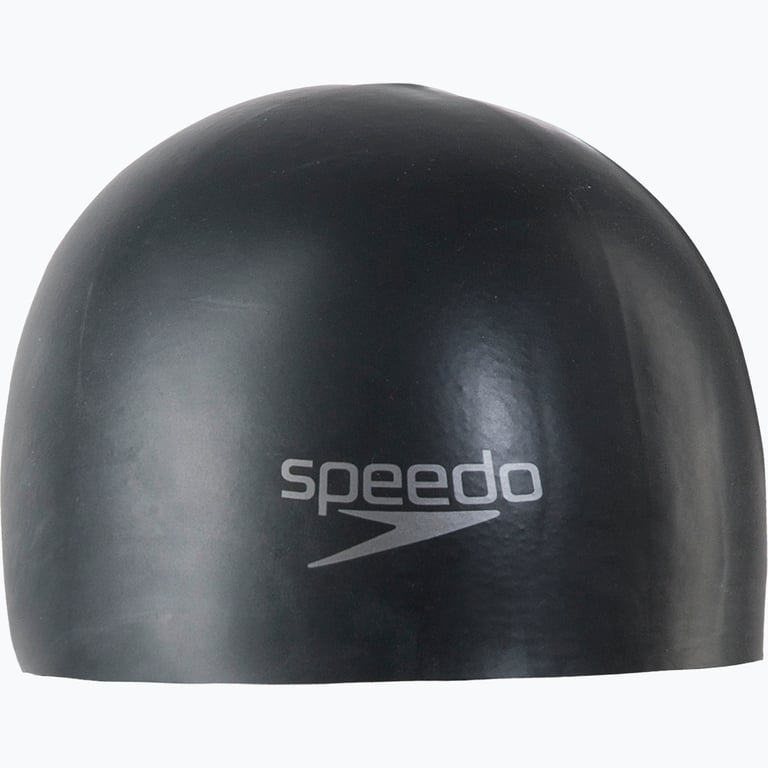 Speedo Plain Silicone Moulded badmössa Svart