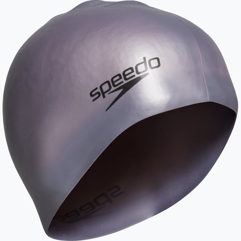 Speedo Plain Silicone Moulded badmössa Silver