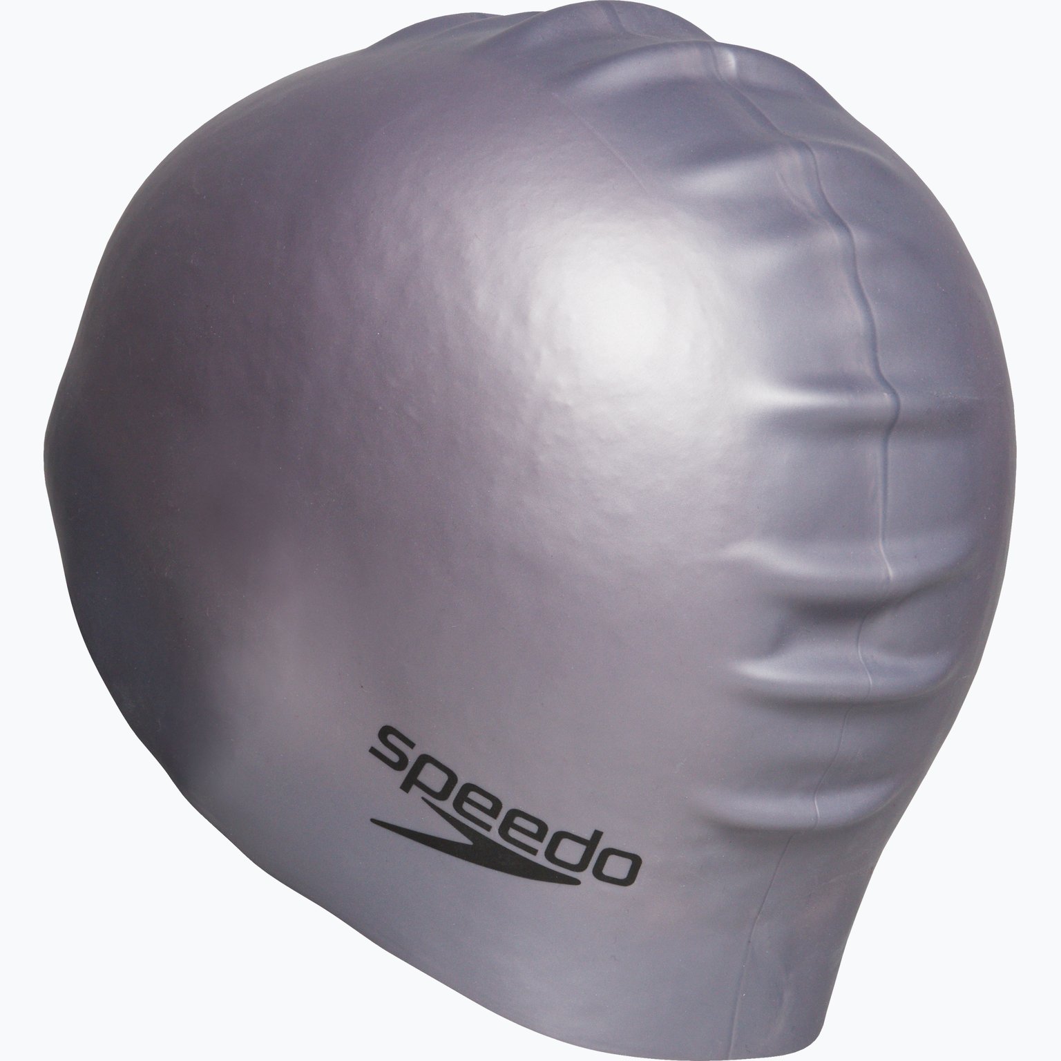 Speedo Plain Silicone Moulded badmössa Silver