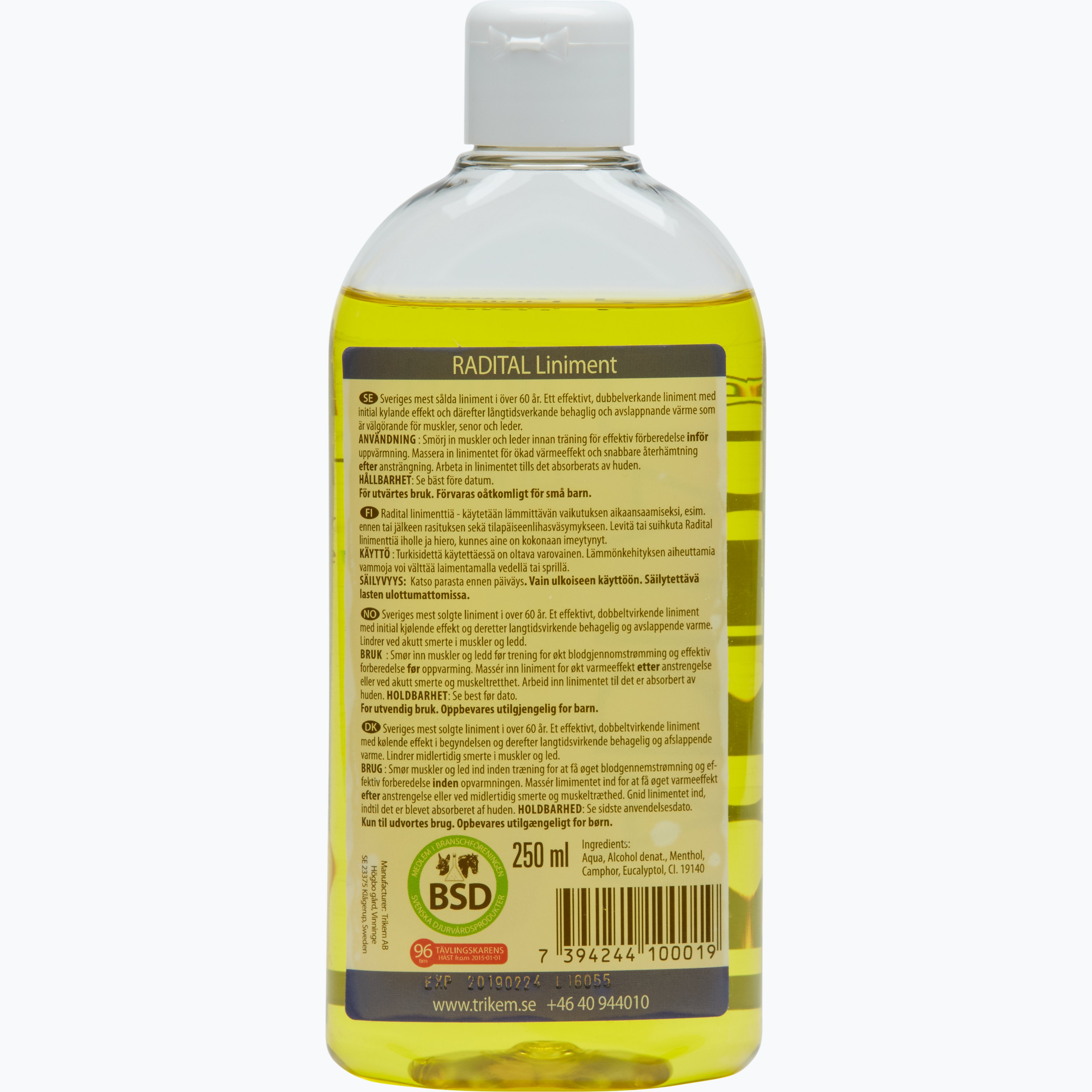 Radital 250ml Liniment 