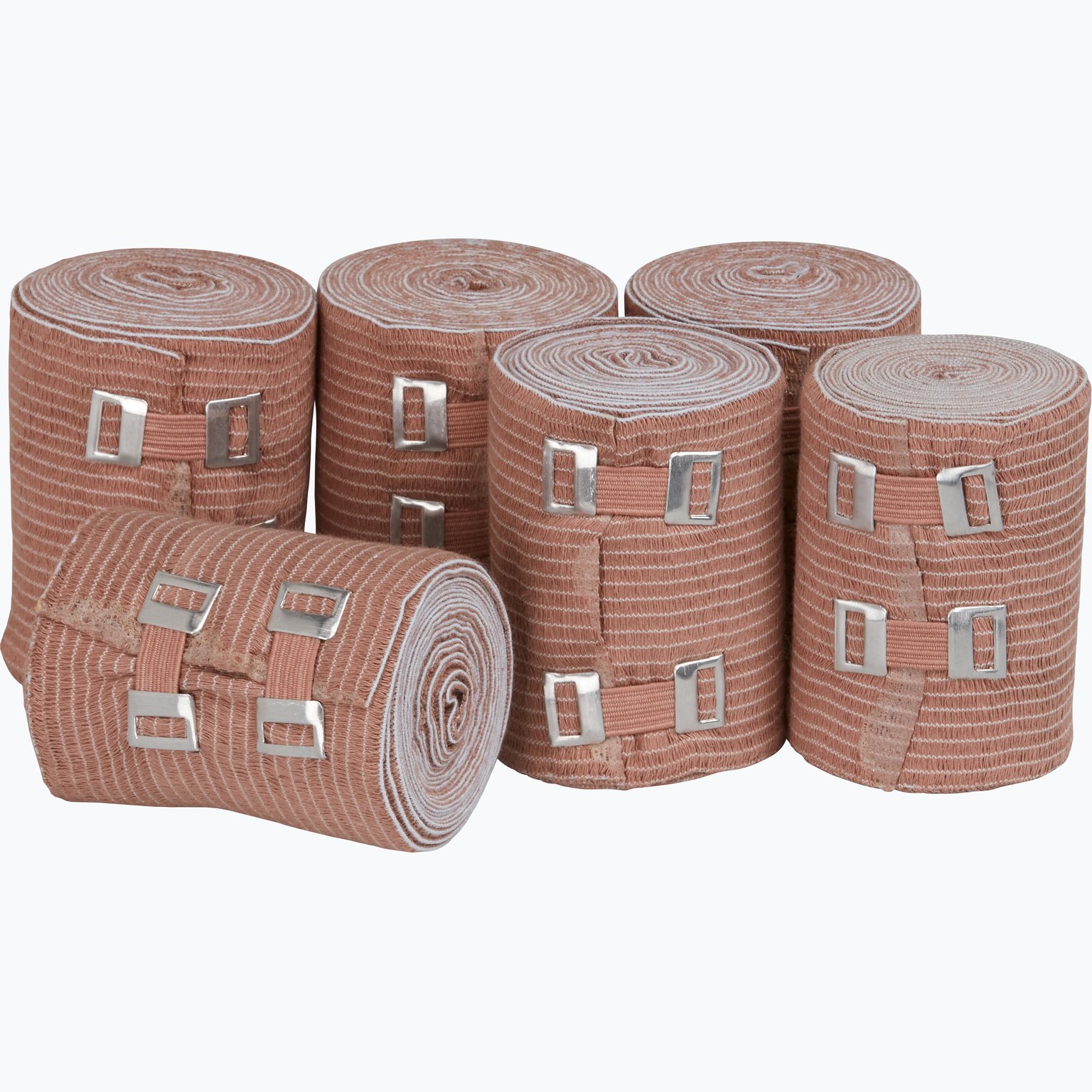 SPORTDOC Super Elastic Bandage 8cmx7m (6-Pack) Brun