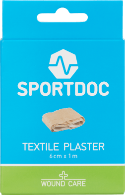 SPORTDOC Textile Plaster 6cmx1m (1-Pack)