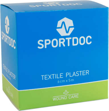 SPORTDOC Textil Plåster 6cmx5m (1-Pack)