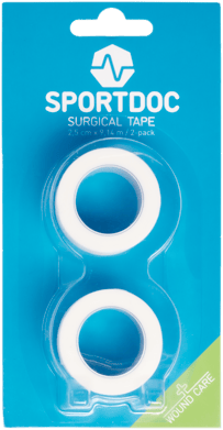 SPORTDOC Kirurgtejp 2,5cmx9,14m (2-pack)