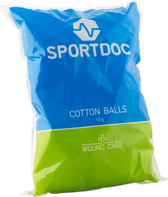 SPORTDOC Cotton Balls 50gr Zip Bag (Bomullstussar big-pack)