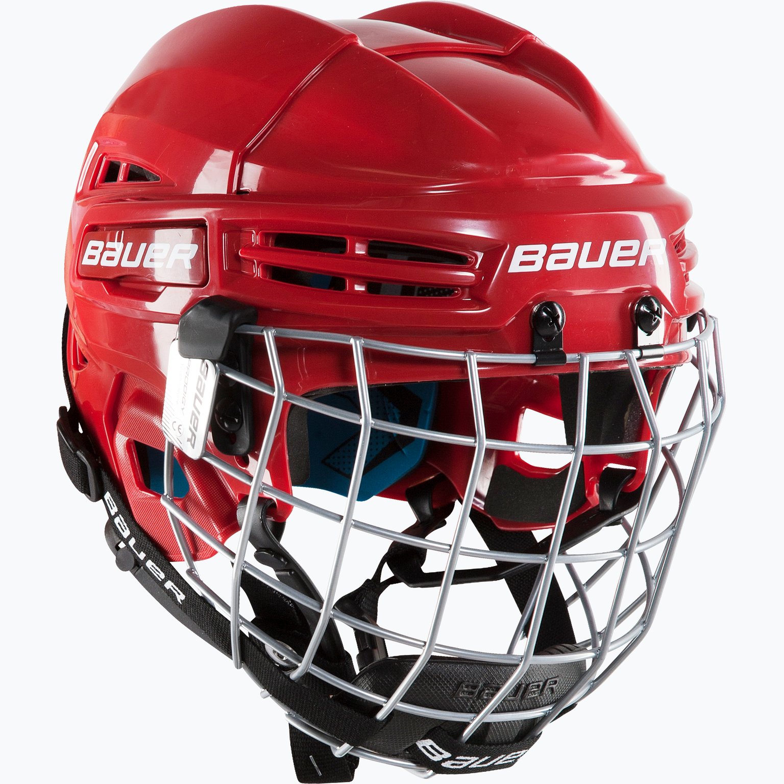 Bauer Hockey Prodigy Combo hjälm Röd