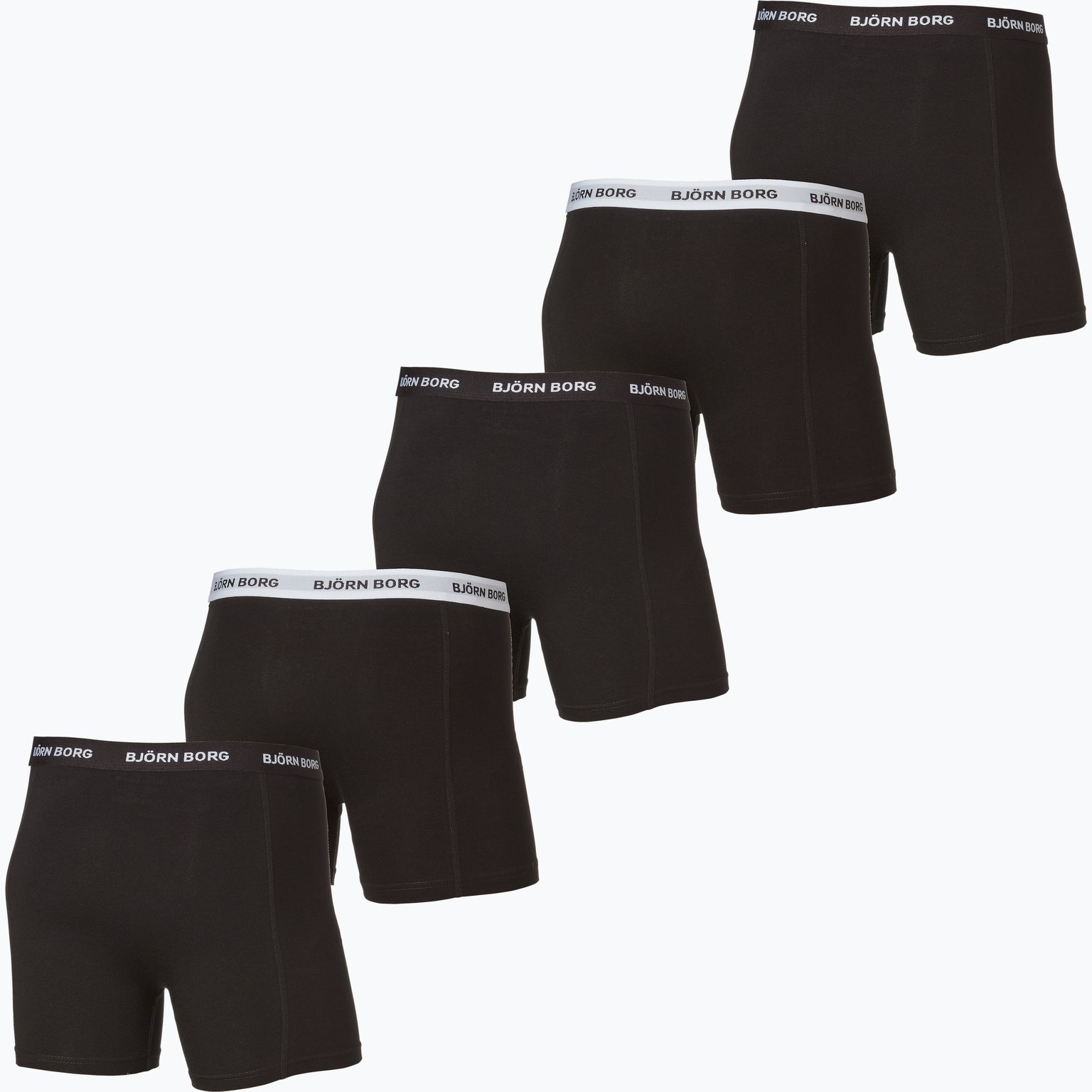 Björn Borg BJÖ 5p SHORTS NOOS SOLIDS Svart