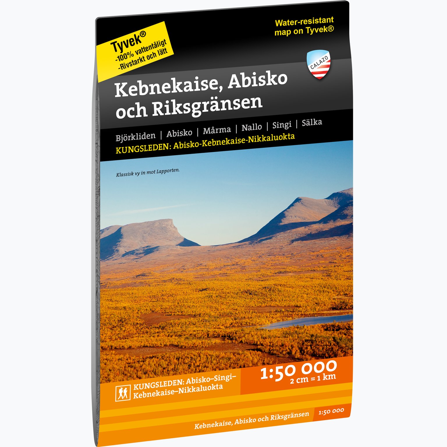 Kebnekaise, Abisko och Riksgränsen 1:50 000 Karta 