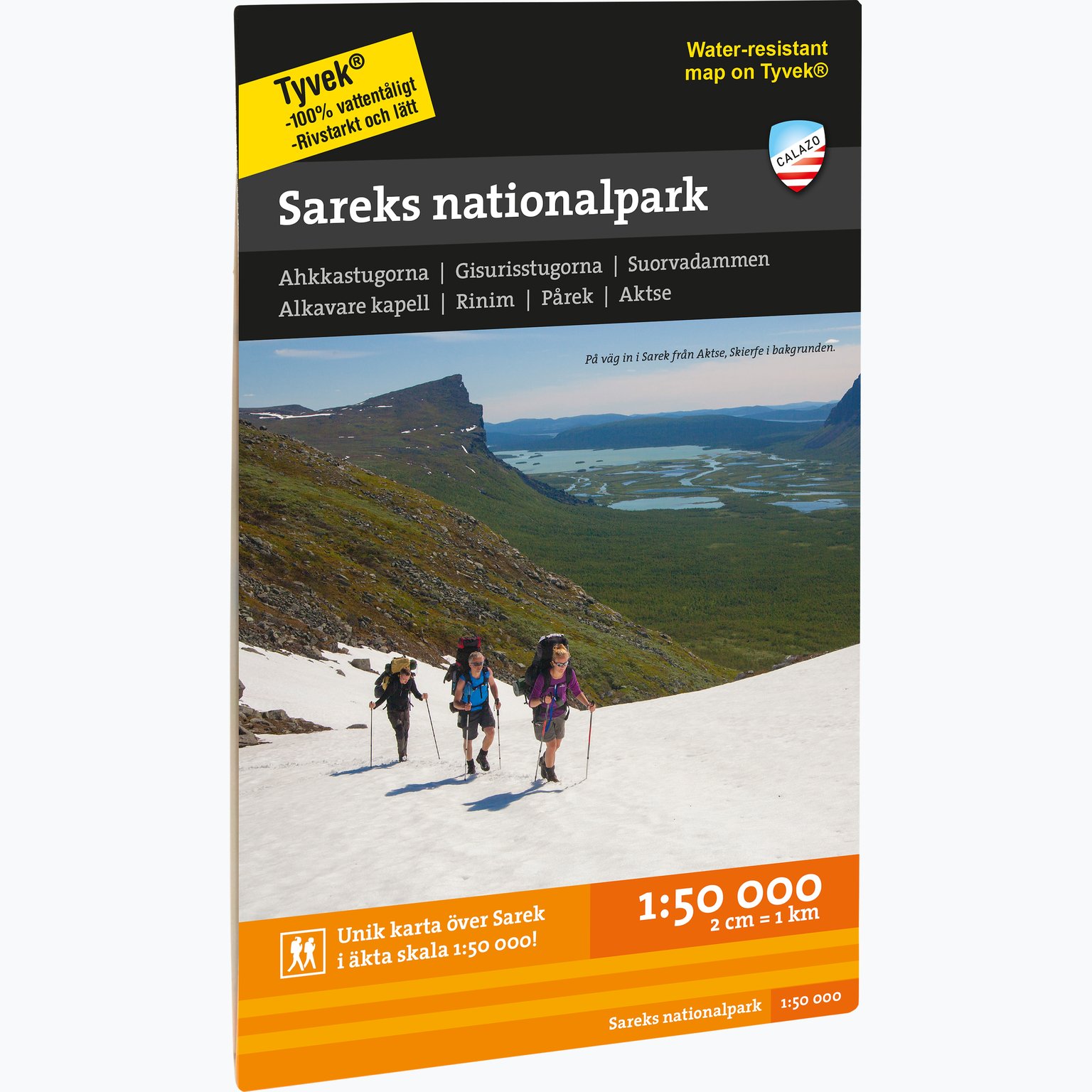 Sareks nationalpark 1:50.000 karta