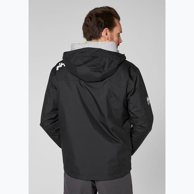 Helly Hansen Crew Hooded Midlayer seglarjacka Svart