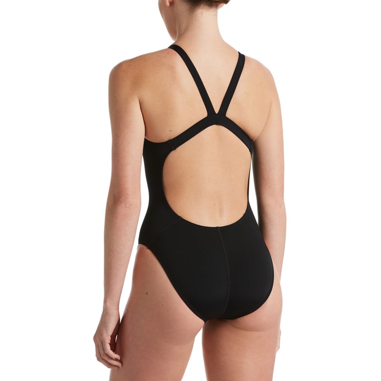 Nike Fast Back One Piece Solid baddräkt Svart