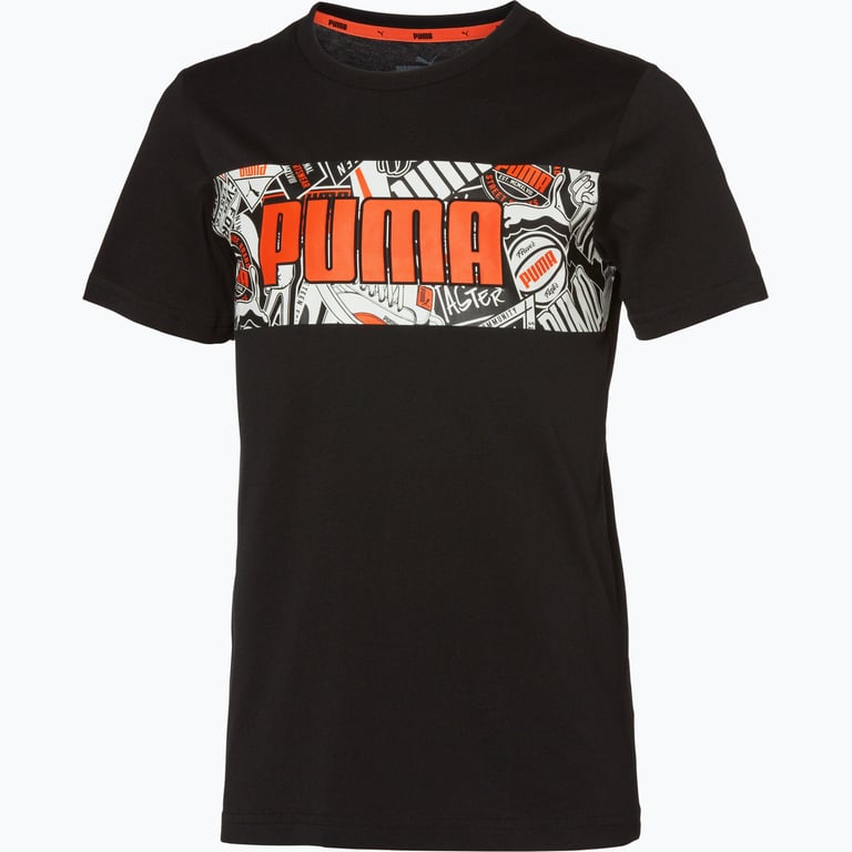 Puma Alpha Graphic JR t-shirt  Svart