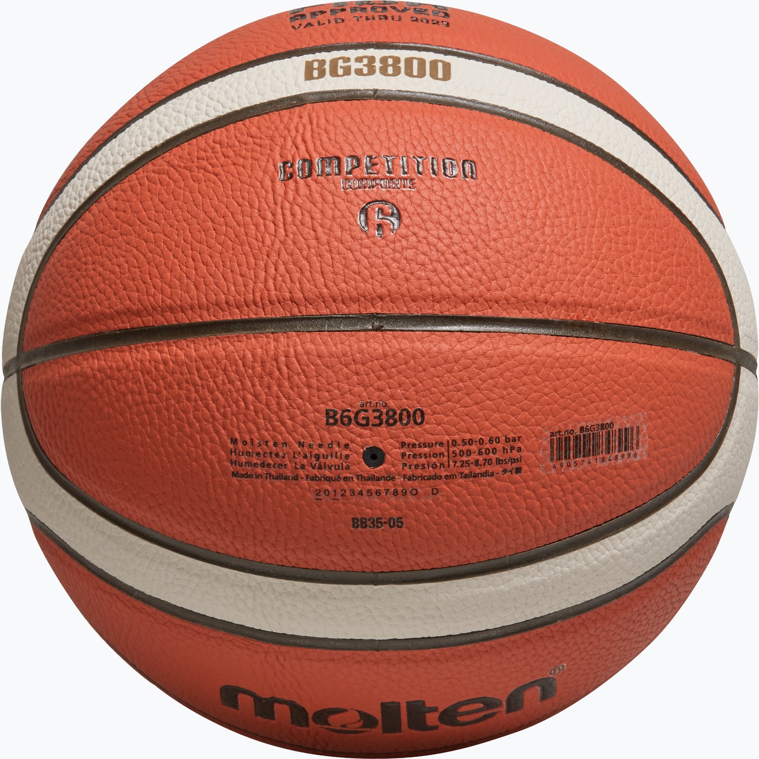 Molten 3800 6 basketboll Orange