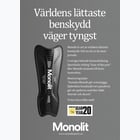 förhandsvisning ikon 3 för Monolit Monolit Carbon 14 benskydd Svart