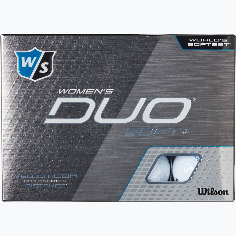 Wilson Duo Soft+ Women's 12-pack golfbollar Vit