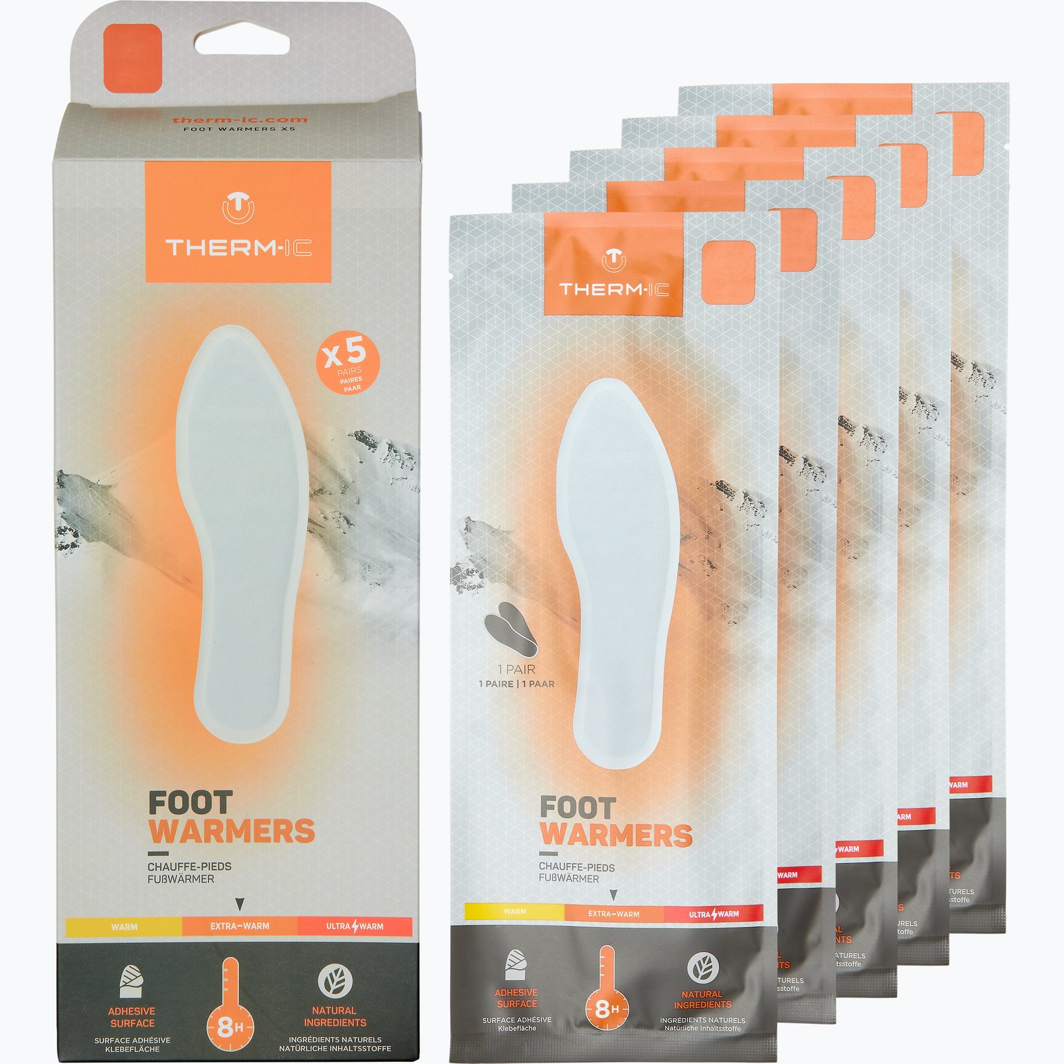 Thermic Foot Warmer 5-pack fotvärmare Vit