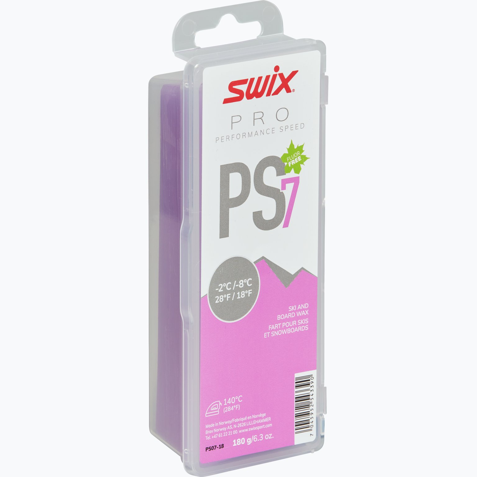 Swix PS7 Violet -2°C/-8°C 180g glidvalla Lila