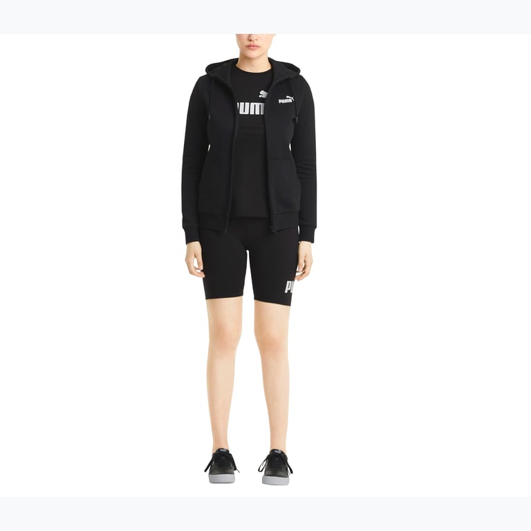 Puma Essentials Full-Zip W huvtröja Svart