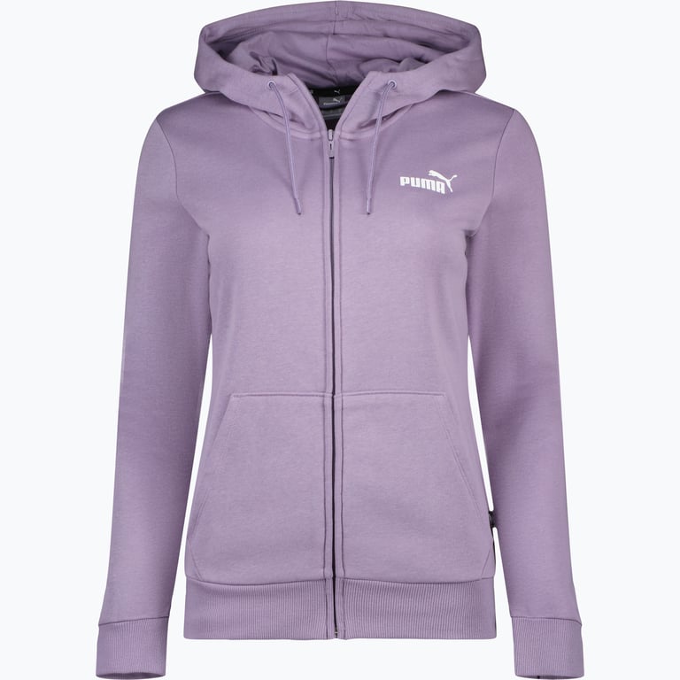 Puma Essentials Full-Zip W huvtröja Lila