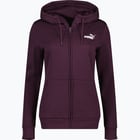 färgalternativ för Lila Puma Essentials Full-Zip W huvtröja