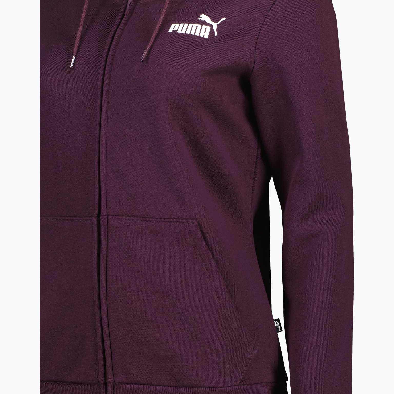 Puma Essentials Full-Zip W huvtröja Lila