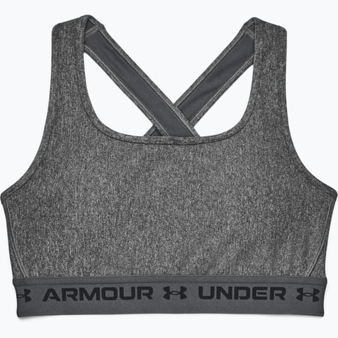 Under armour Crossback Mid Heather sport-bh Grå