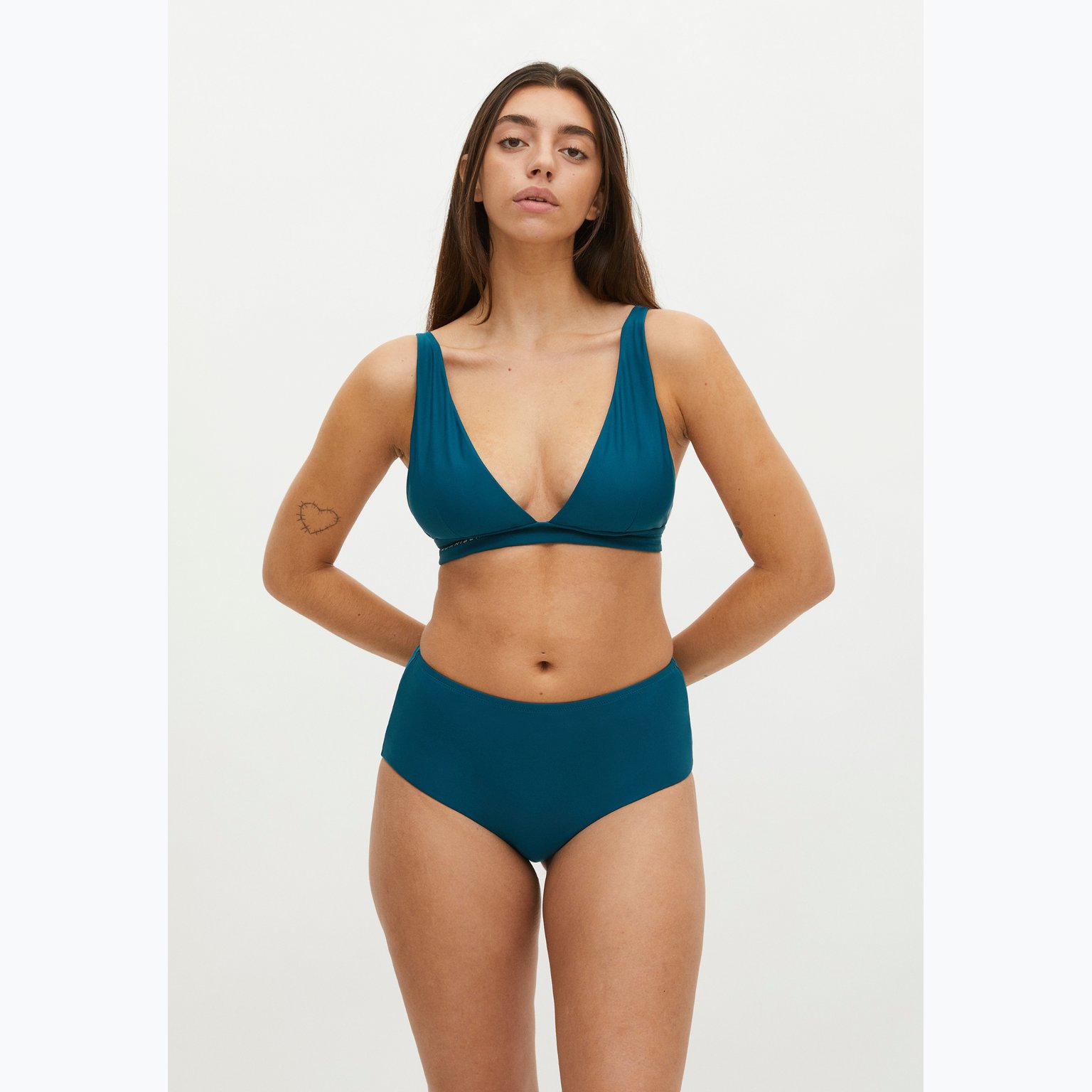 Röhnisch High Waist Brief bikiniunderdel Blå