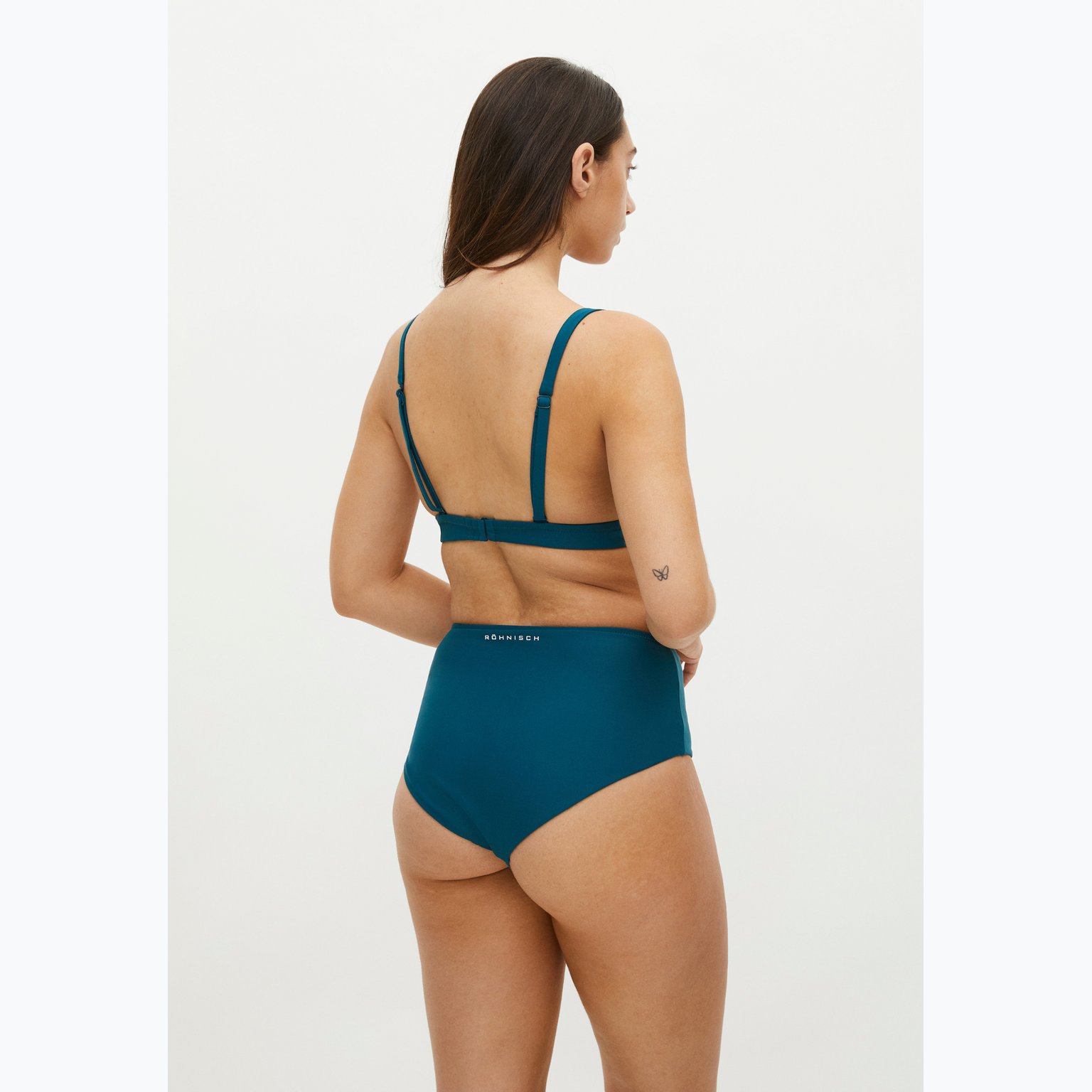 Röhnisch High Waist Brief bikiniunderdel Blå