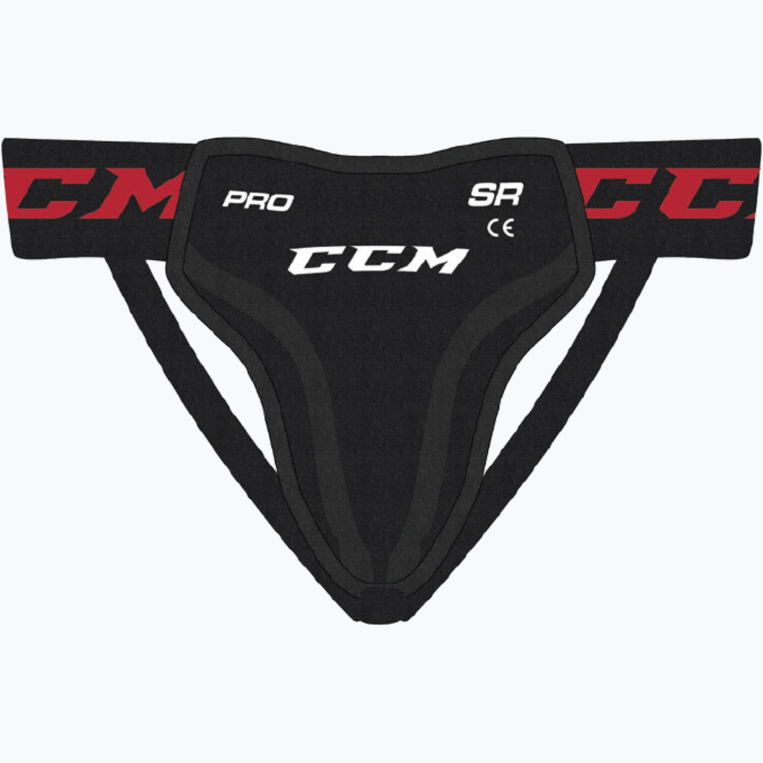 CCM Hockey Pro SR suspensoar Svart