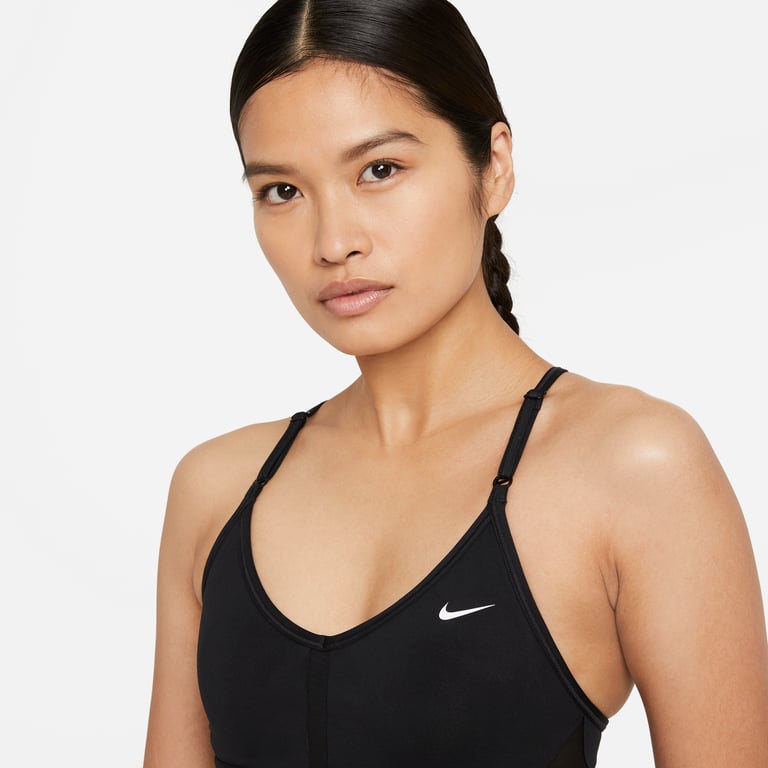 Nike Indy V-Neck Light sport-bh Svart