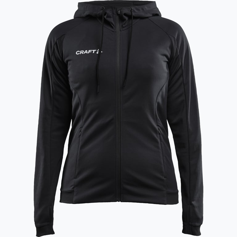 Craft Evolve Fullzip W Hood  Svart