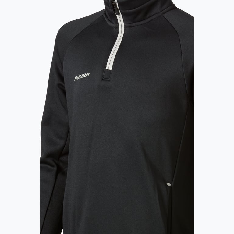 Bauer Hockey Vapor Fleece YTH 1/4 Zip Träningströja Svart