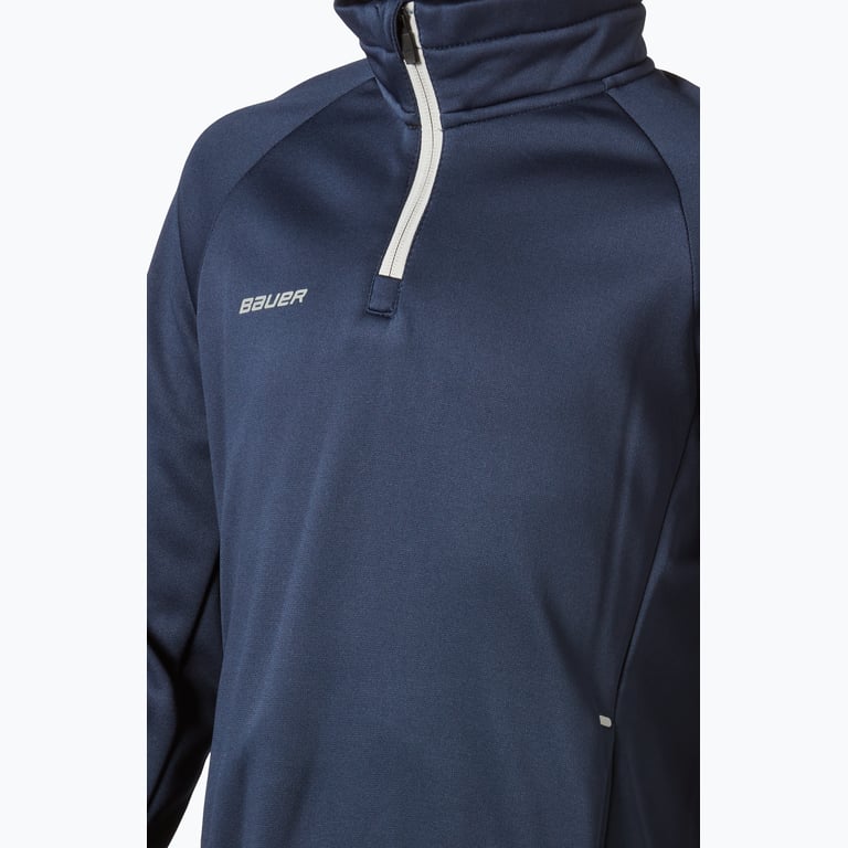 Bauer Hockey Vapor Fleece YTH 1/4 Zip Träningströja Blå