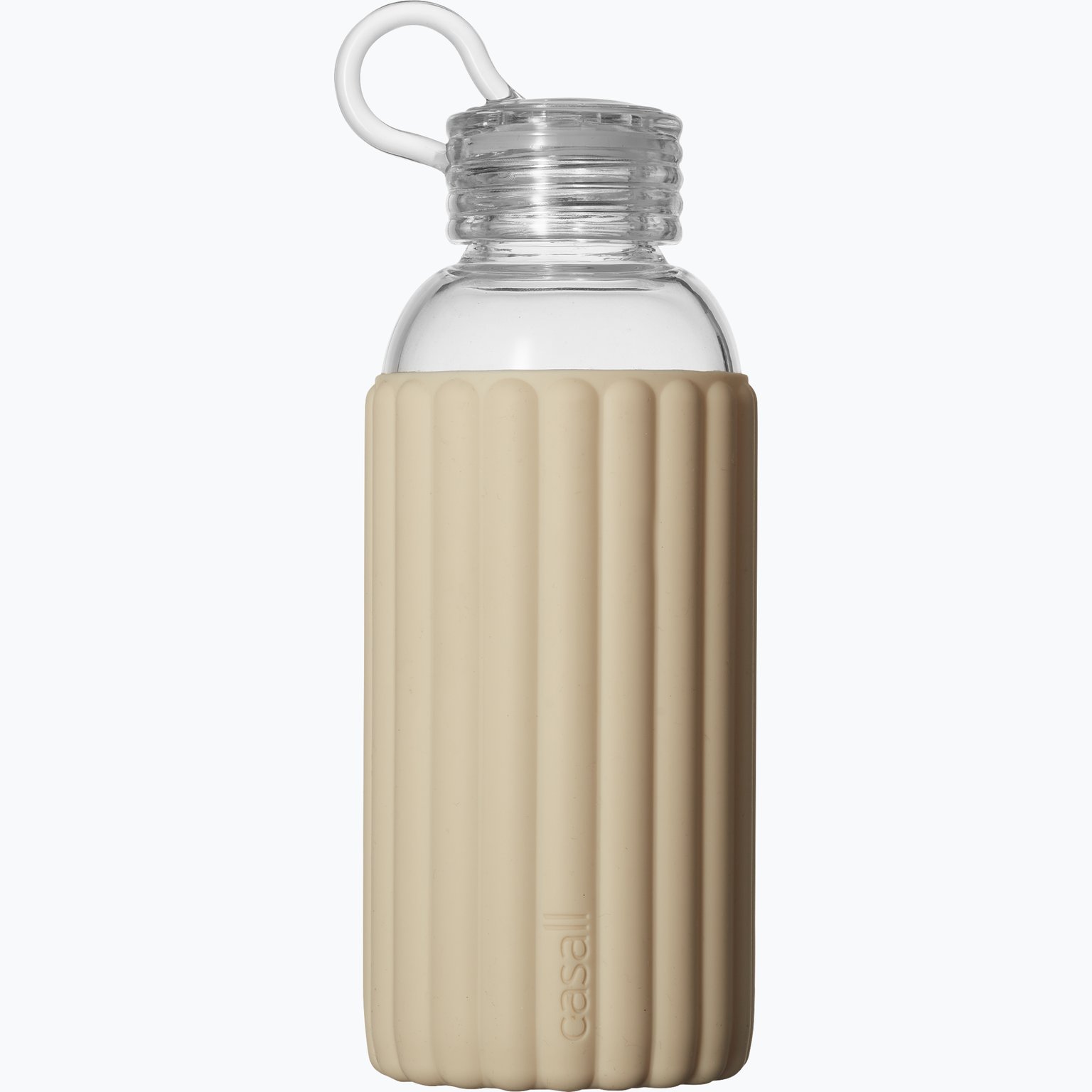 Casall Sthlm Glass 500 ml vattenflaska Beige