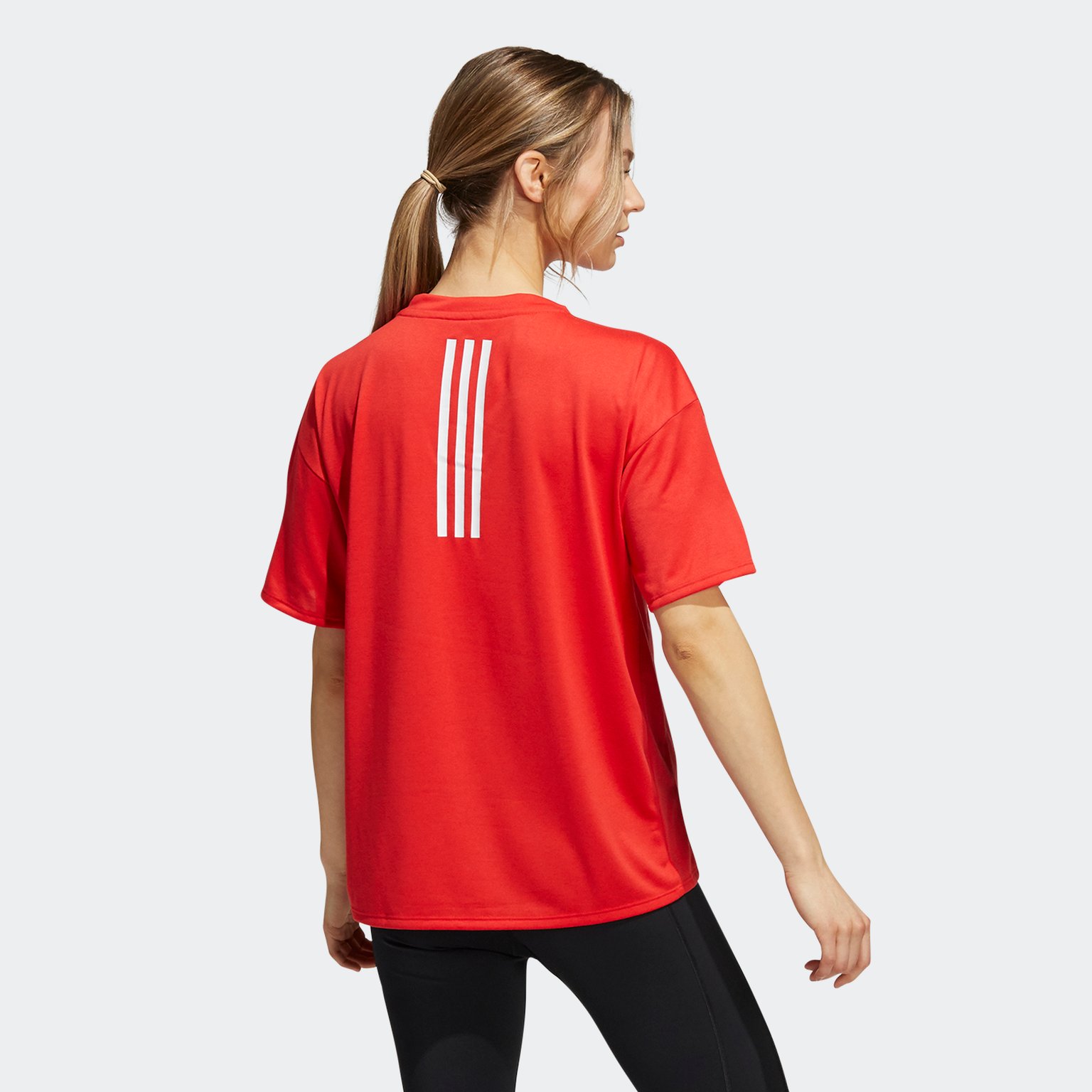 adidas Training 3-Stripes Aeroready träningst-shirt Orange