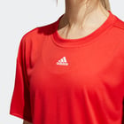 förhandsvisning ikon 3 för adidas Training 3-Stripes Aeroready träningst-shirt Orange