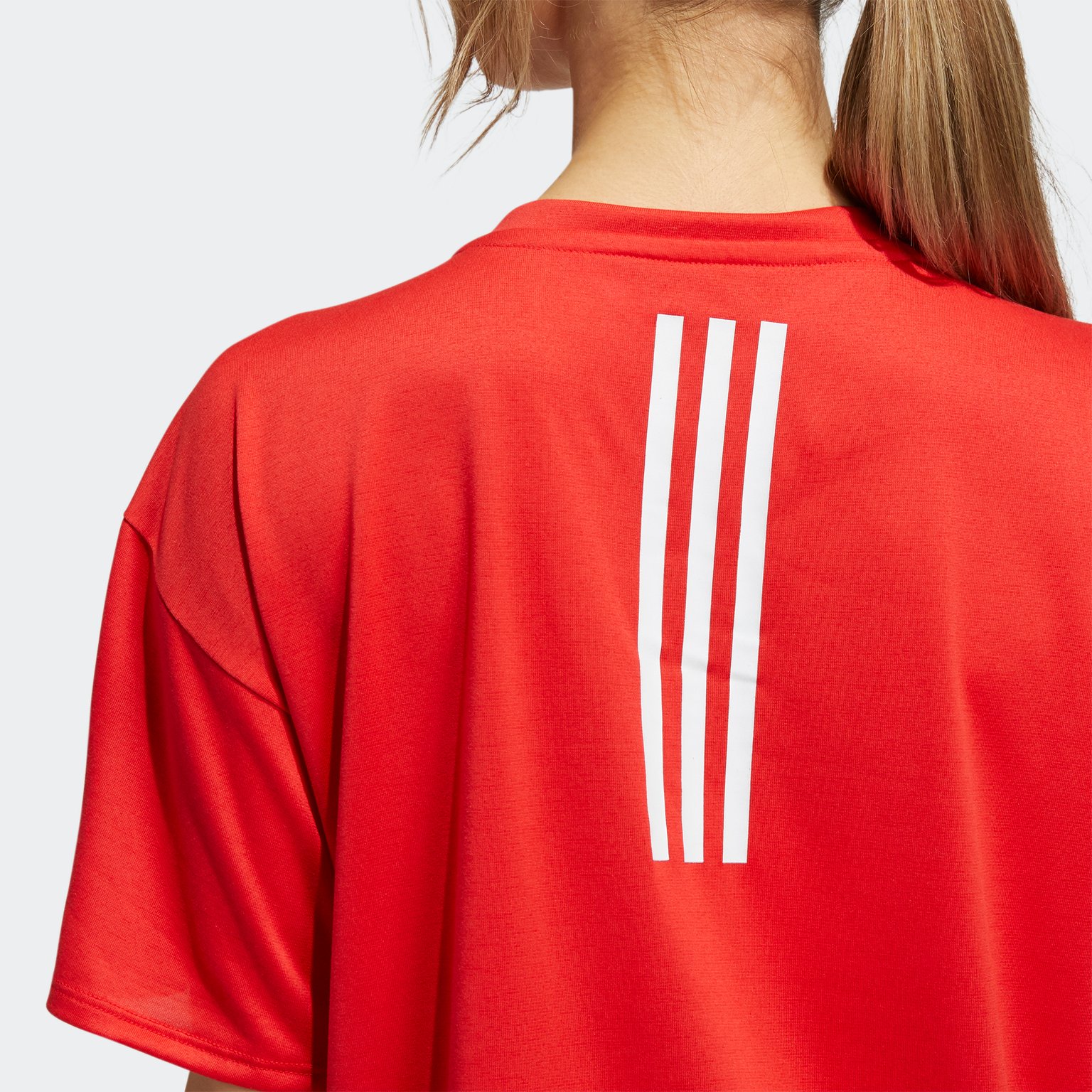 adidas Training 3-Stripes Aeroready träningst-shirt Orange