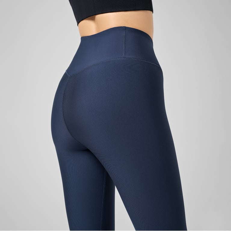 Casall Graphic Sport High Waist träningstights Blå