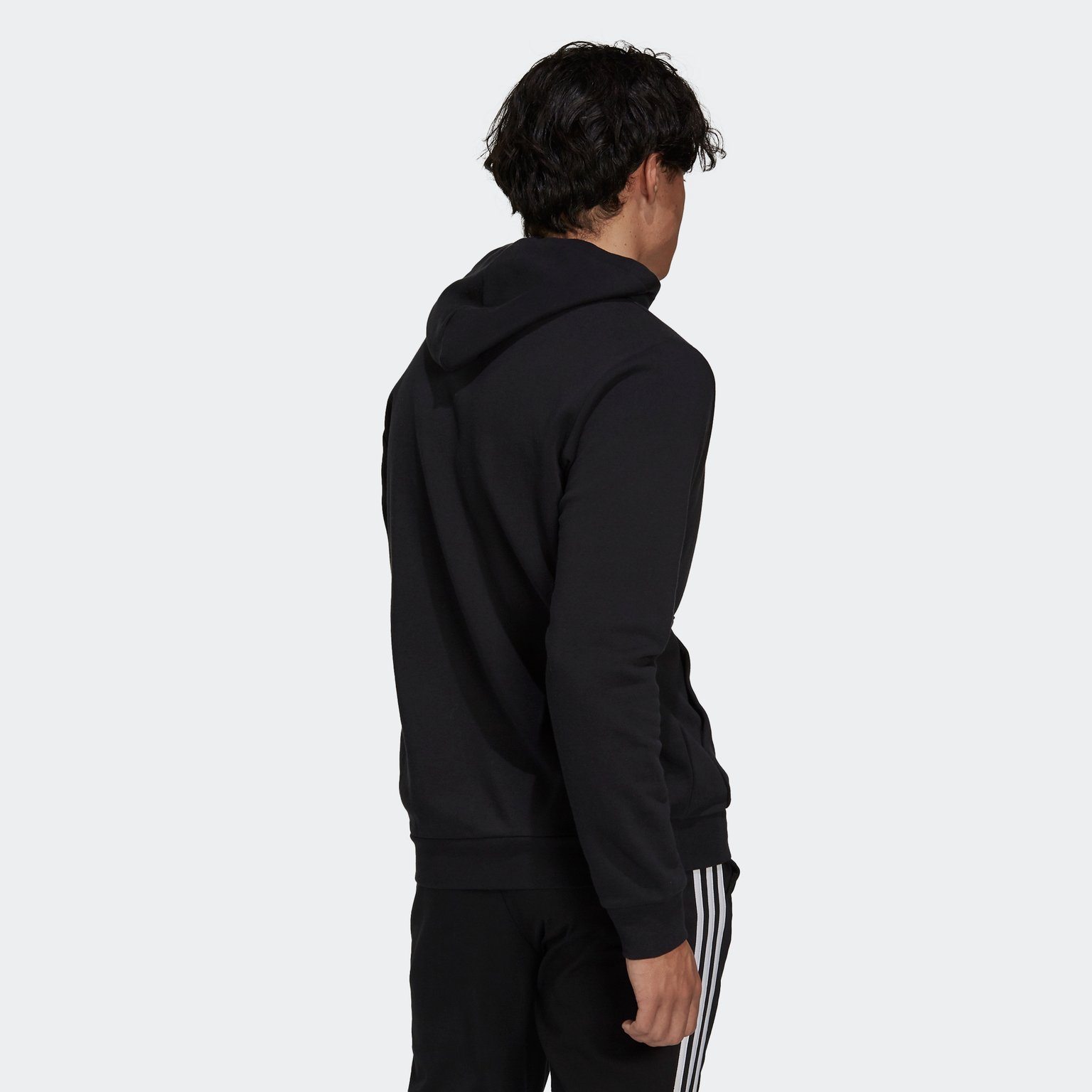 adidas Essentials Feelcozy Fleece M huvtröja Svart