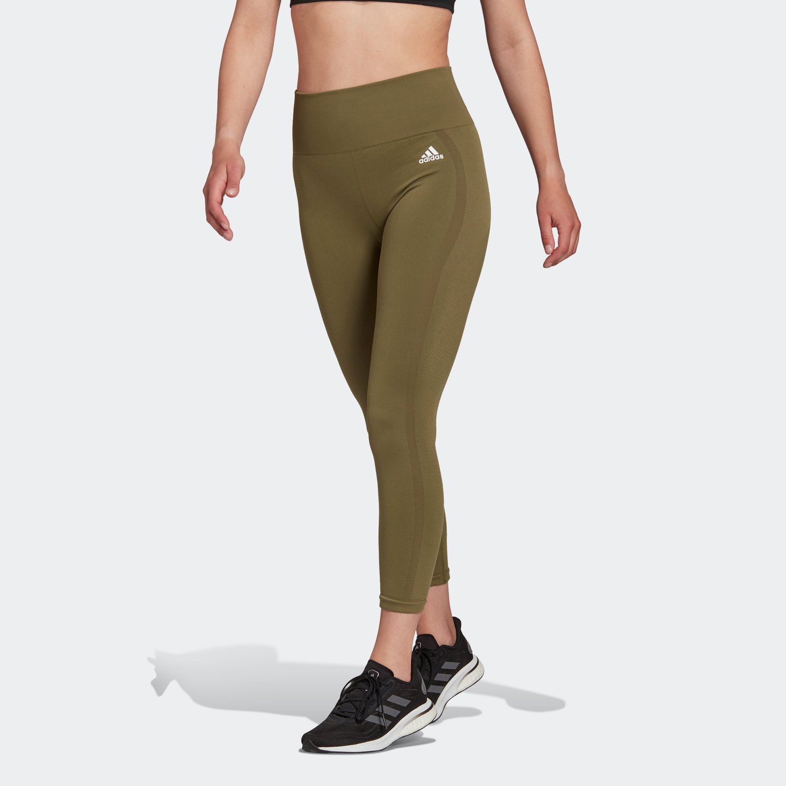 adidas Seamless 7/8 träningstights Grön