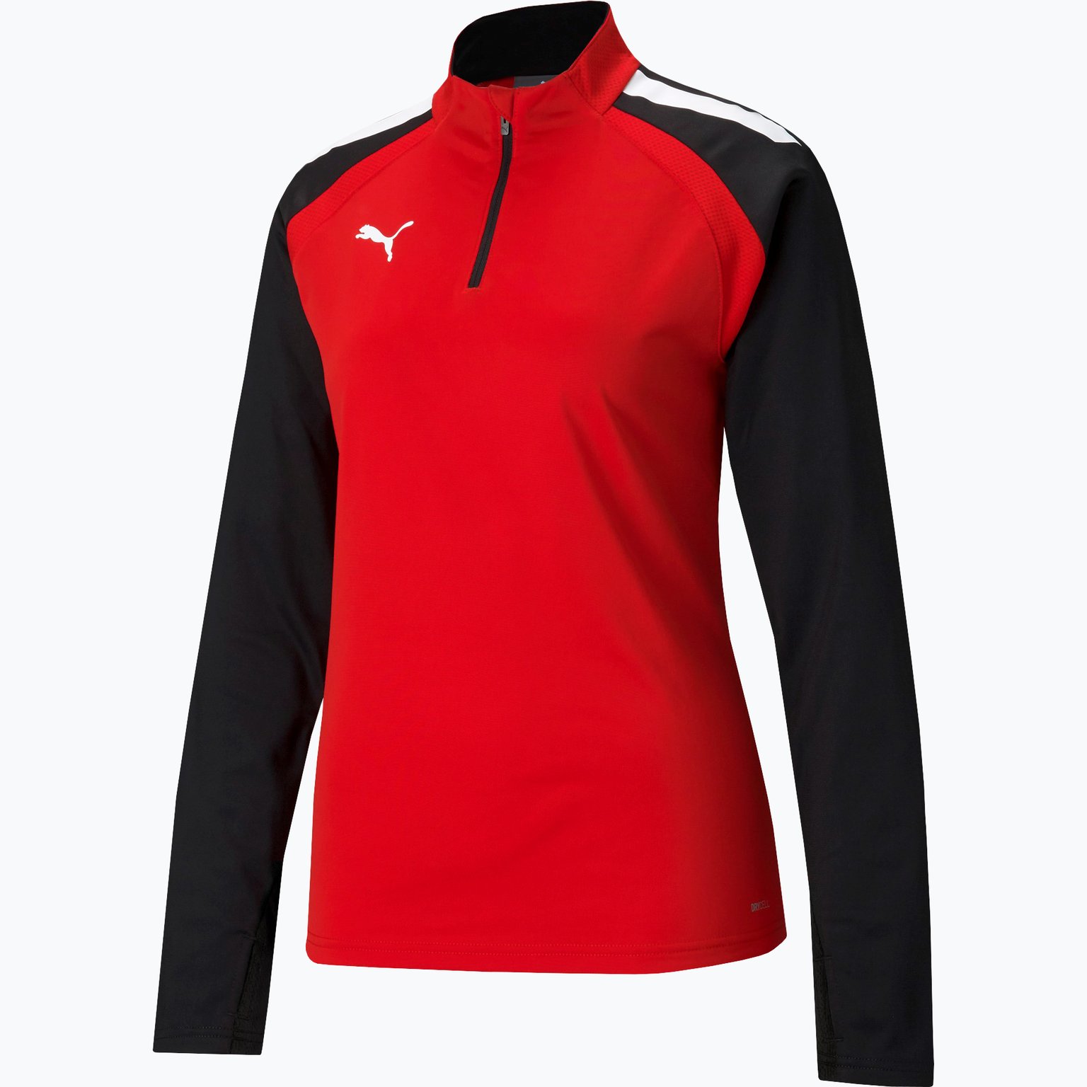 Puma teamLiga 1/4 Zip W Träningströja Röd