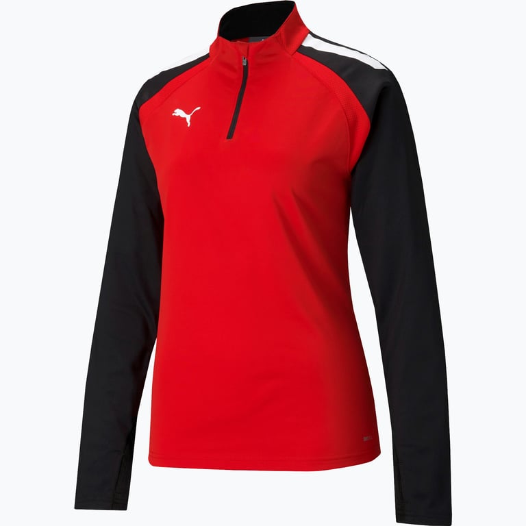 Puma teamLiga 1/4 Zip W Träningströja Röd