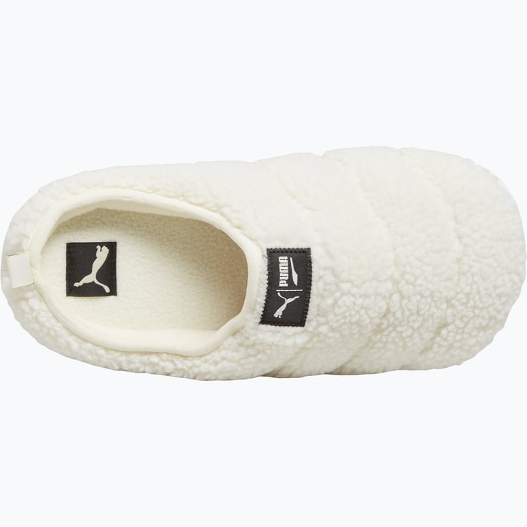 Puma Scuff Sherpa tofflor Vit