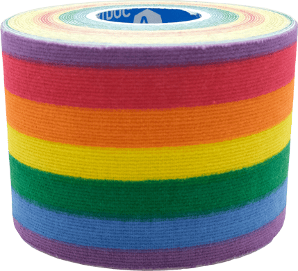 SPORTDOC Kinesiology Tape 50mmx5m Rainbow (1-pack)