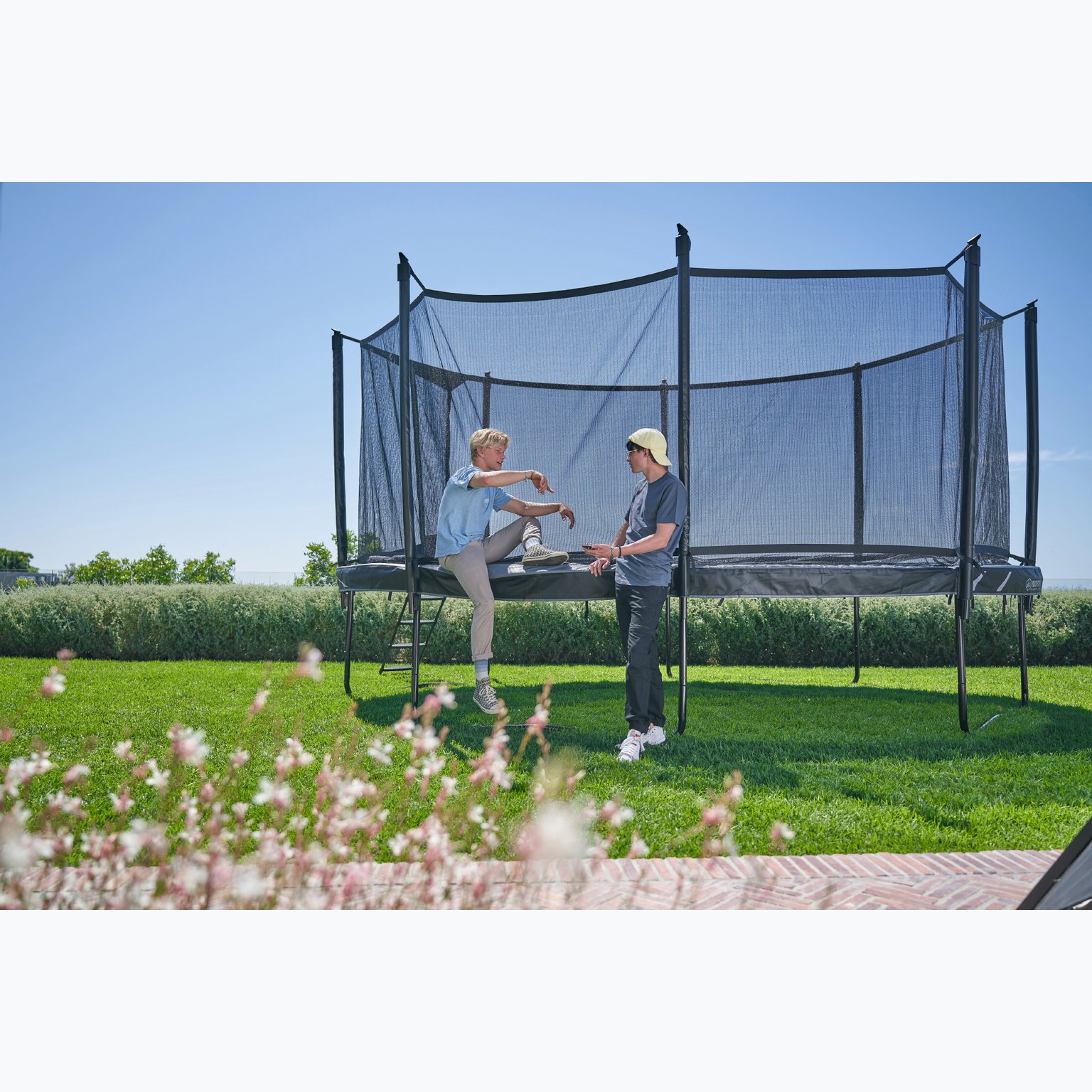 Legend Oval 420 + Safety Net trampolinpaket