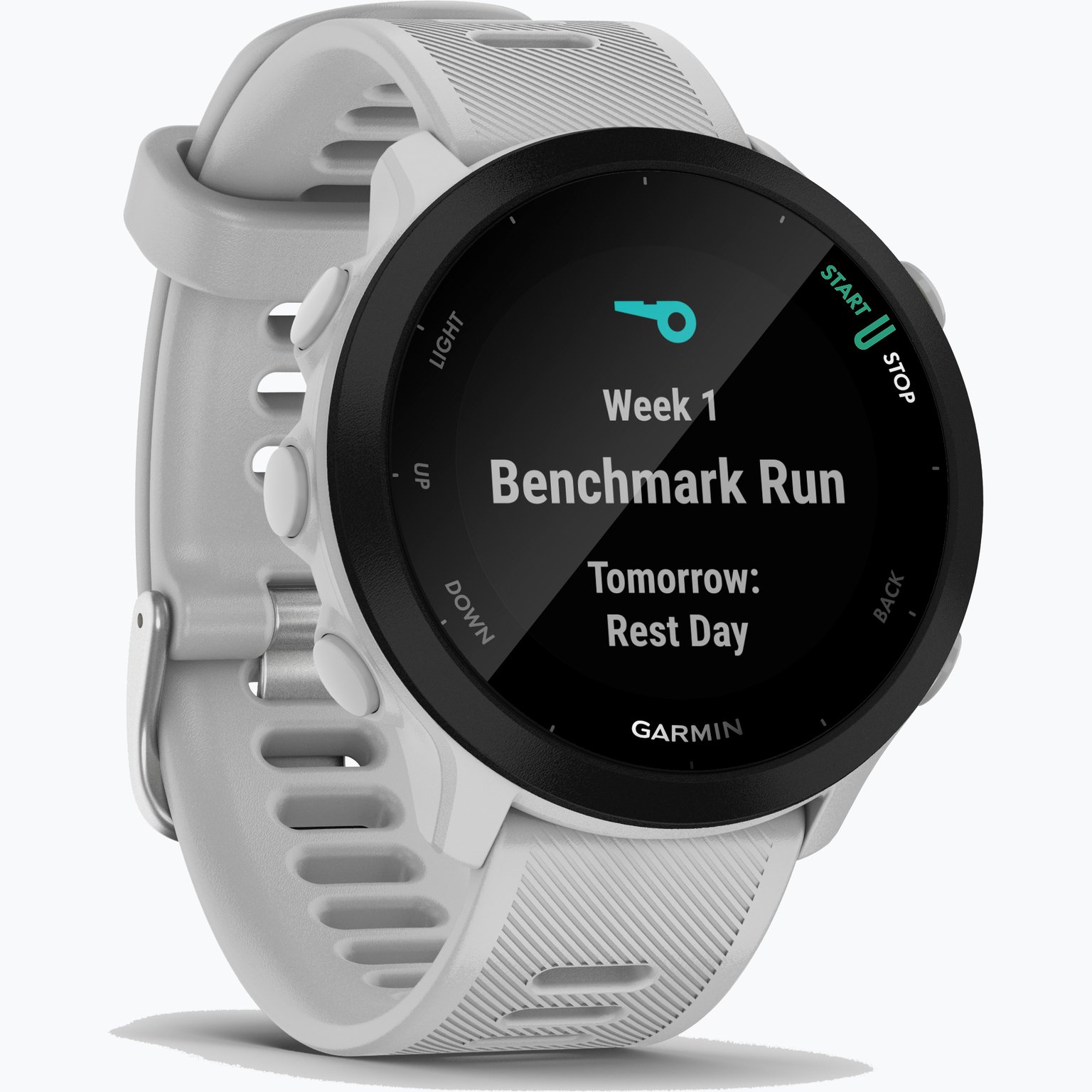 Garmin Forerunner 55 GPS Löparklocka Vit