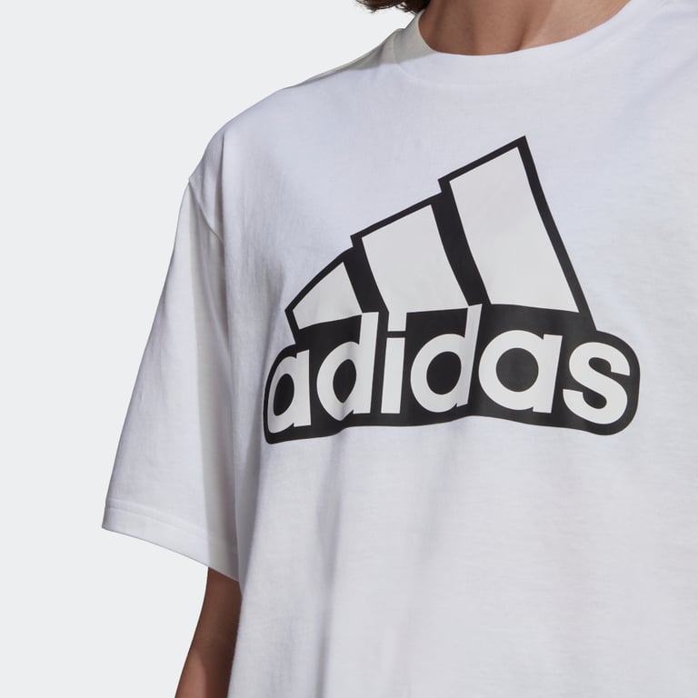 adidas Essentials Logo Boxy t-shirt  Vit