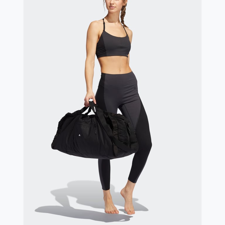 adidas Yoga Studio Light-Support 3-Stripes sport-BH Grå