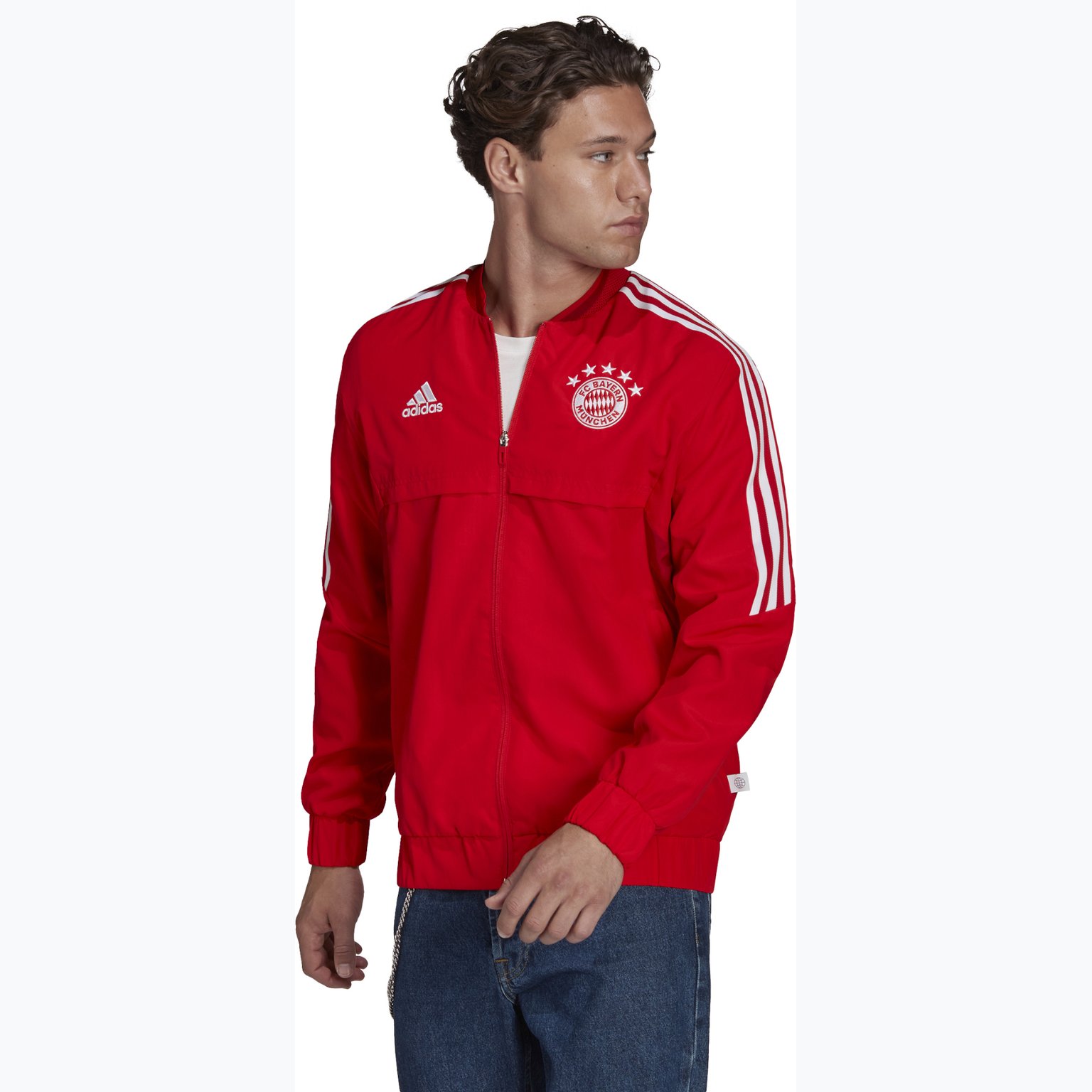 adidas FC Bayern Anthem M jacka Röd